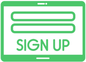 Donor Sign Up tablet icon
