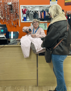 North London Hospice volunteer using Wil-U's EPOS
